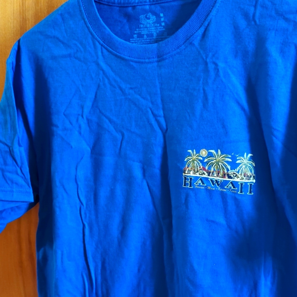 T Shirt. Med. 100%Cotton. Bought in Hawaii.  Men's or Women's.  New. SALE 1 DAY